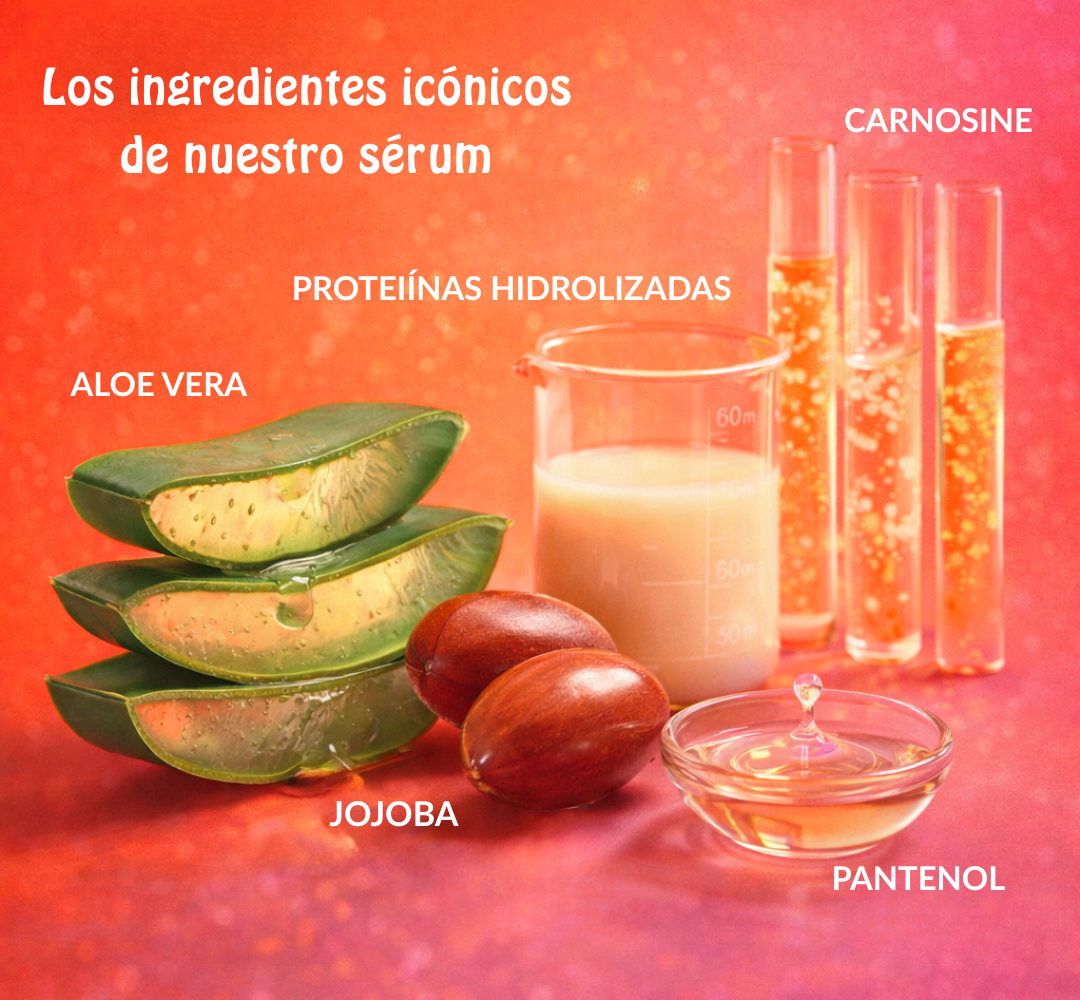 Sérum Reparador y Termoprotector Natural | Protección y brillo botánico